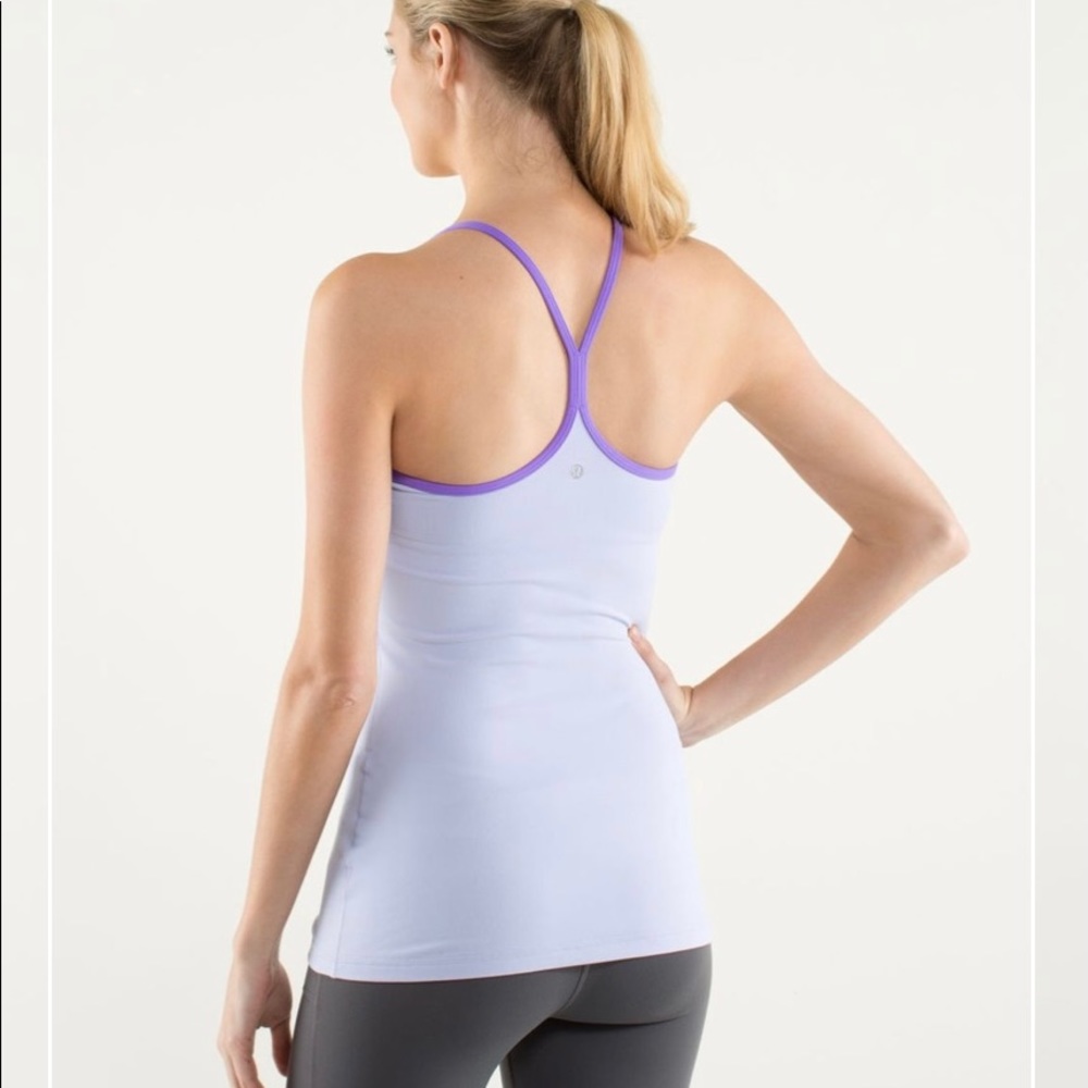 Lululemon-power y tank - Cool breeze/power purple